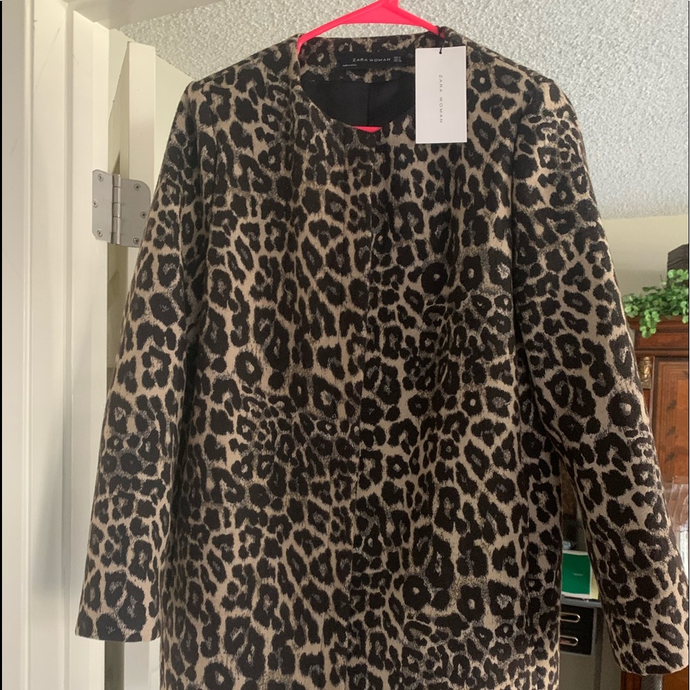 Animal print coat brand new